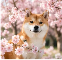 樱花柴犬萌宠案例